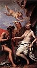 Ariadne Paintings - Bacchus and Ariadne by Sebastiano Ricci